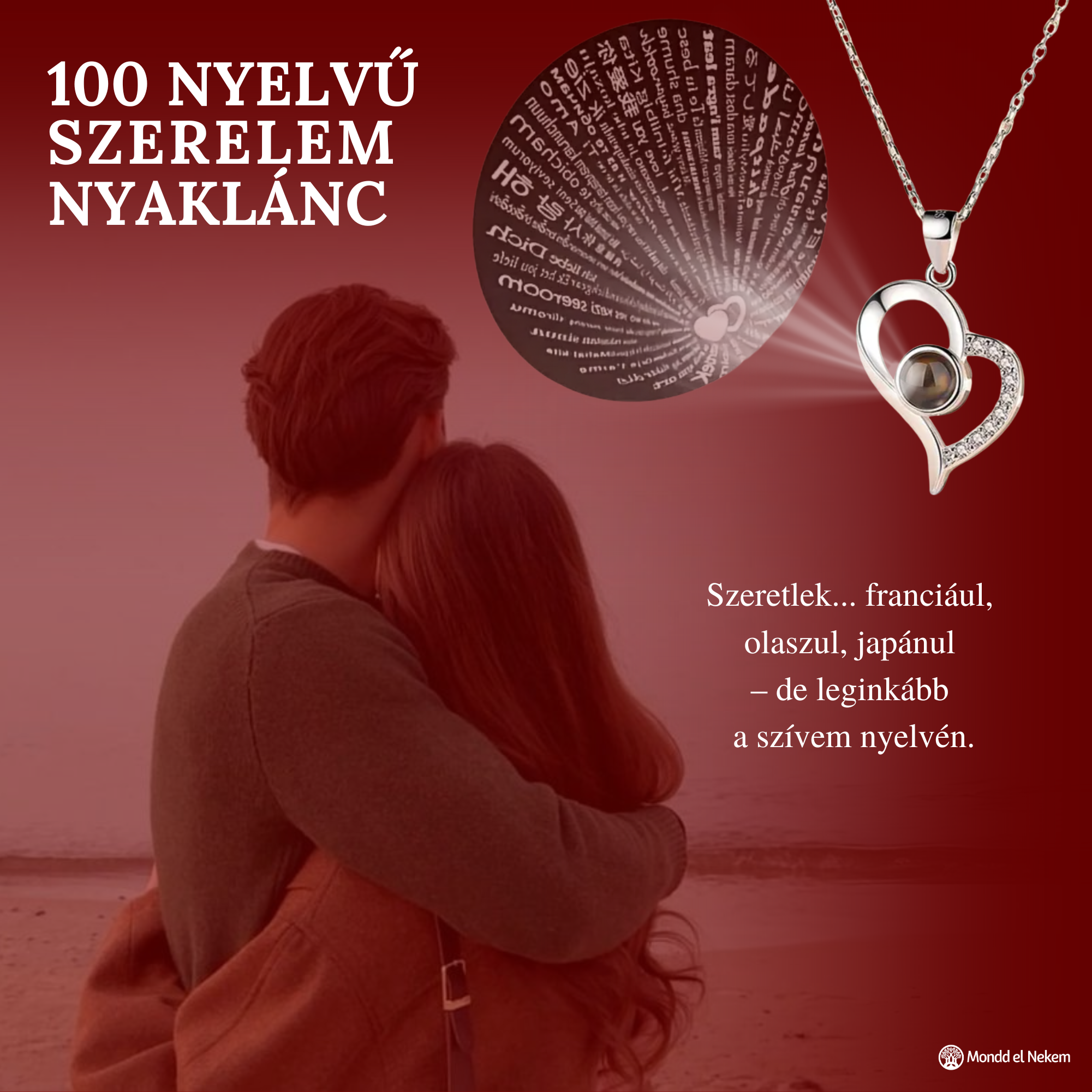 100 nyelvű szerelem nyaklánc